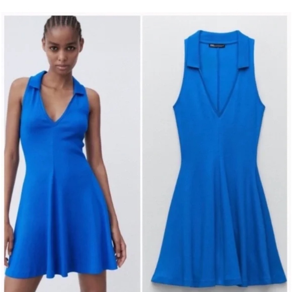 NWT Bright Blue Zara Dress